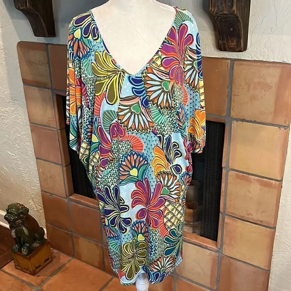 Trina Turk Patterson Floral Print Dress, M!
